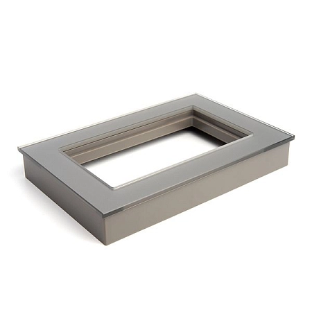 Рамка  2-местная (без перемычки), стекло серия Катрин, GFR00-7012-03, серебро 39568 в наличии по выгодной цене. Краснодар. ЮГКАБЕЛЬ.