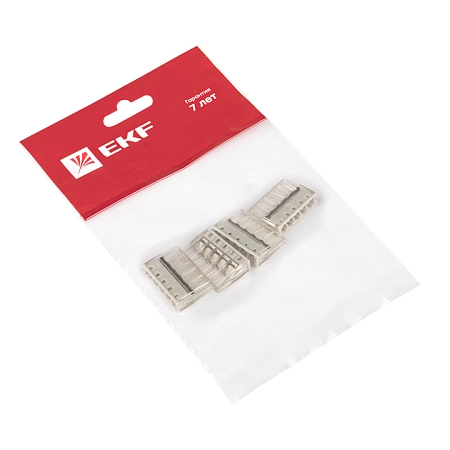 Клемма миниатюрная 5х2,5 (с пастой) линейное расположение контактов (4шт/уп.) plc-smk-2273-245r - купить по низкой цене в Краснодаре | ЮгКабель