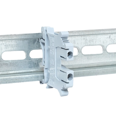 Зажим на DIN-рейку  2,5 мм2  (JXB-2.5/35) серый EKF PROxima scr-ut-2,5-g - купить по низкой цене в Краснодаре | ЮгКабель