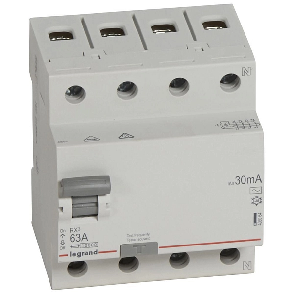УЗО 4Р 63А/30мА AC (RX3) 402064 УЗО 4Р 63А/30мА AC (RX3) 402064 в каталоге ЮгКабель