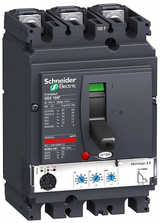 Автомат выкл. 3Р3T Micrologic 2.2 100А NNSX100F LV429770