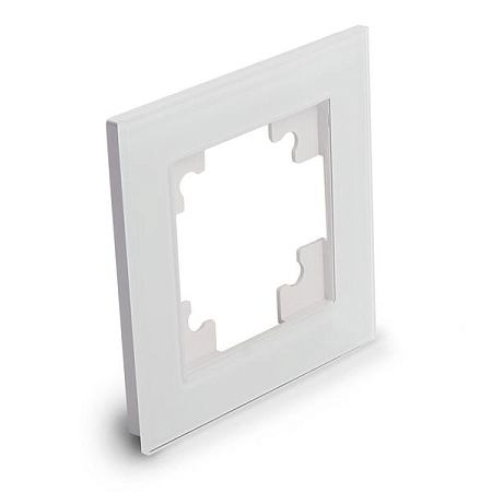 Рамка 1-местная, стекло серия Катрин, GFR00-7001-01, белый 39517 в наличии по выгодной цене. Краснодар. ЮГКАБЕЛЬ.