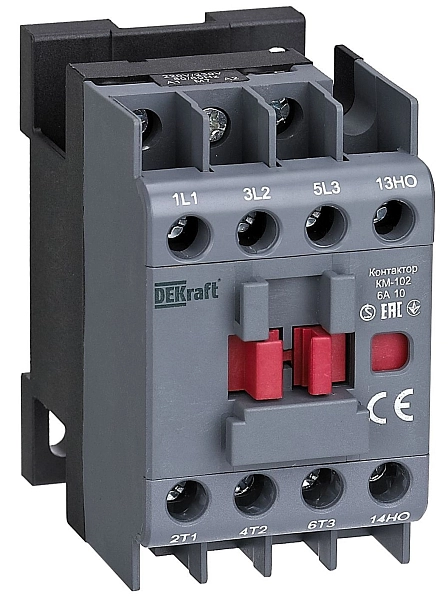 Контактор   65А 380В без реле 1НО 1НЗ (КМ-102) 22024DEK в каталоге ЮгКабель