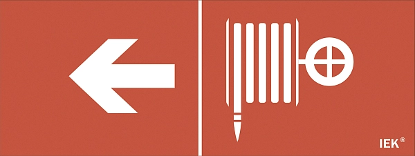 Самоклеющая этик. "Пож. кран/стр. налево" ДПА IP20/54 IEK LPC10-1-24-09-PKNAL в каталоге ЮгКабель