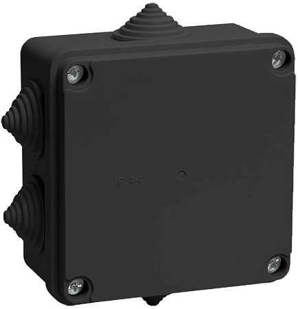 Коробка расп. КМ41233 100х100х50мм IP44 6 вв. черная IEK UKO11-100-100-050-K02-44