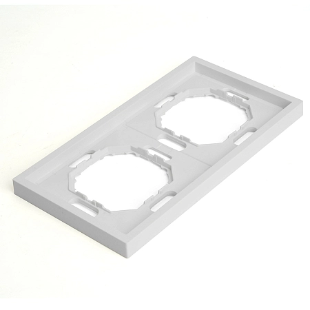 Рамка 2-местная (белый фарфор) soft touch Эмили 49885 в наличии по выгодной цене. Краснодар. ЮГКАБЕЛЬ.