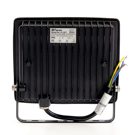 Прожектор светодиодный 50W/230V 4000К 5000Лм IP65 (LL-921) 175х137х28 черный 29497 - купить по низкой цене в Краснодаре | ЮгКабель
