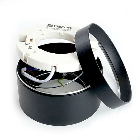 Светильник неповоротный накладной GX70 230V черный (115х70) IP20 HL370 48298 - купить по низкой цене в Краснодаре | ЮгКабель