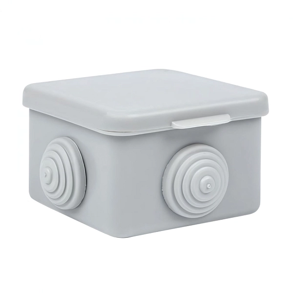 Коробка монтажная ОП  65х65х40 с 4 вводами IP54 (серый) plc-kmr2-030-036 Коробка монтажная ОП  65х65х40 с 4 вводами IP54 (серый) plc-kmr2-030-036 в каталоге ЮгКабель