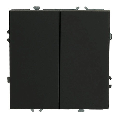 Переключатель перекрестный СП 2-м механизм (черный уголь) soft touch Эмили RSW10-5111-01 50167 в наличии по выгодной цене. Краснодар. ЮГКАБЕЛЬ.