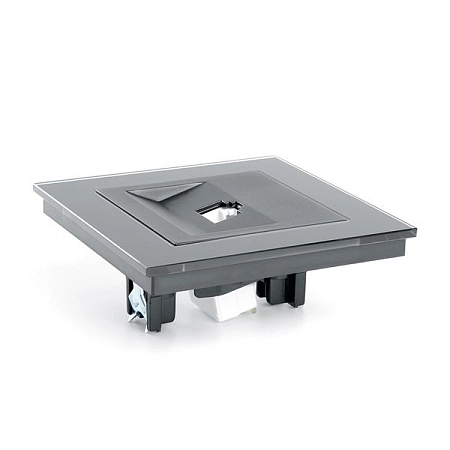 Розетка компьютерная 1-местная RJ-45, серия Катрин, GLS00-7007-05, черный в сборе в сборе  39510 в наличии по выгодной цене. Краснодар. ЮГКАБЕЛЬ.