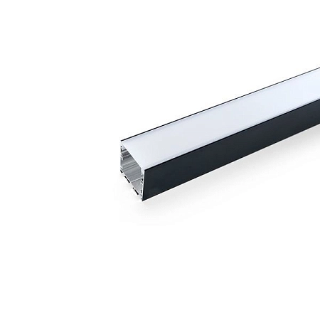 профиль для led-ленты накладной 2000х35х35 черный (2 заглушки, экран, 4 крепежа) cab256 10369 в Краснодаре - купить по низким ценам Профиль для LED-ленты накладной 2000х35х35 черный (2 заглушки, экран, 4 крепежа) CAB256 10369 - купить по низкой цене в Краснодаре | ЮгКабель