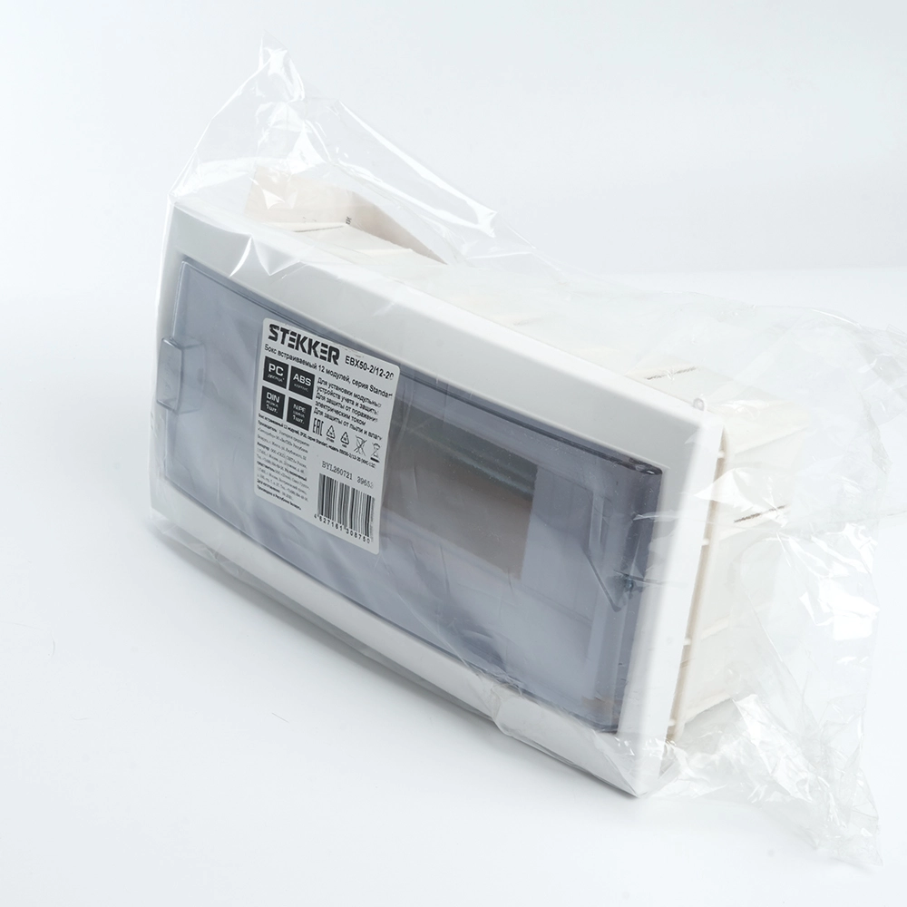 Щит встр. 12 мод. (147,7х284х107) IP20 с прозрачной дверцей Standart (КНС-12Д) 39653 - купить по низкой цене в Краснодаре | ЮгКабель