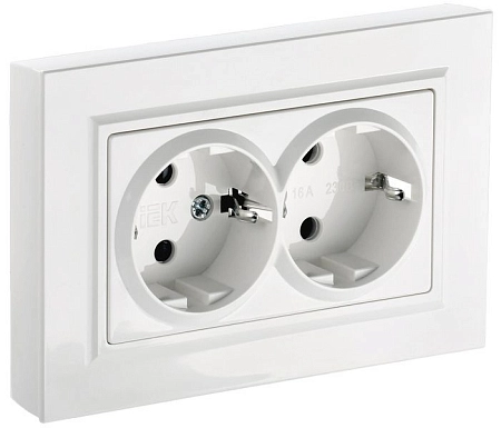 BRITE Роз. 2-я с з/к/ш 16А в сб. РСш12-3-БрБ бел. BR-R24-16-K01-F-PRO