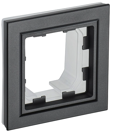 BRITE Рамка 1-мест. IP44 РУ-1-БрЧ-44 черн. IEK BR-M12-44-K02
