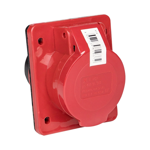 Розетка силовая 3-ф., 16А, 380В, IP44 (4-п, стацс. внутр.)  PROxima ps-414-16-380 Розетка силовая 3-ф., 16А, 380В, IP44 (4-п, стацс. внутр.)  PROxima ps-414-16-380 в каталоге ЮгКабель