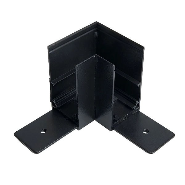 Соединитель угловой для низковольтного накладного шинопровода, черный, LD2001 41977 в каталоге ЮгКабель