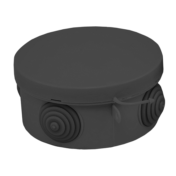 Коробка монтажная ОП 85х40 с 4 вводами IP54 (черная) plc-kmr-040-039-b в каталоге ЮгКабель