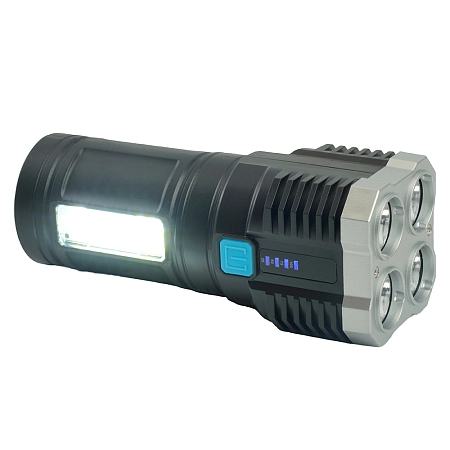 фонарь переносной светодиодный аккумуляторный 5w 4led, usb ip44, пластик, th2409 50*50*140 48789 - купить по низким ценам в Краснодаре Фонарь переносной светодиодный аккумуляторный 5W 4LED, USB IP44, пластик, TH2409 50*50*140 48789 - купить по низкой цене в Краснодаре | ЮгКабель