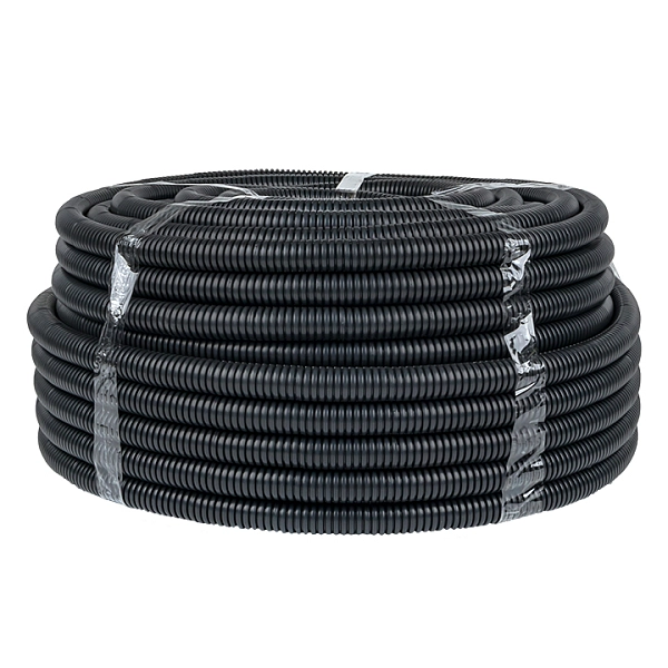 Труба гофр. FRHF с зондом d25мм (75м) черная Plast EKF PROxima FRHF-25 в каталоге ЮгКабель