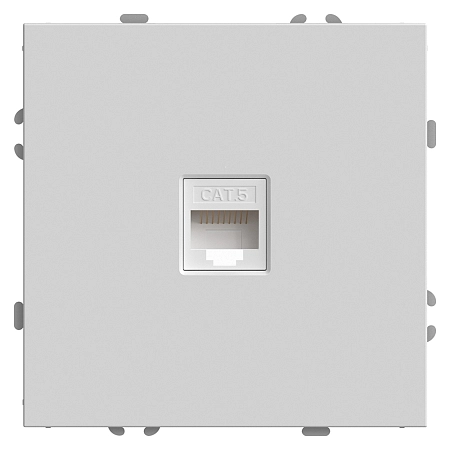 Розетка СП 1-м компьютерная RJ45 UTP механизм (белый фарфор) soft touch Эмили RST00-5117-01 49873