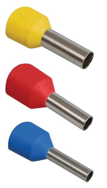 Наконечник НШВИ  1,5 длина втулки/гильзы 8мм с изолир.фланцем, красный (20 шт) UGN10-4-D15-03-08 в каталоге ЮгКабель