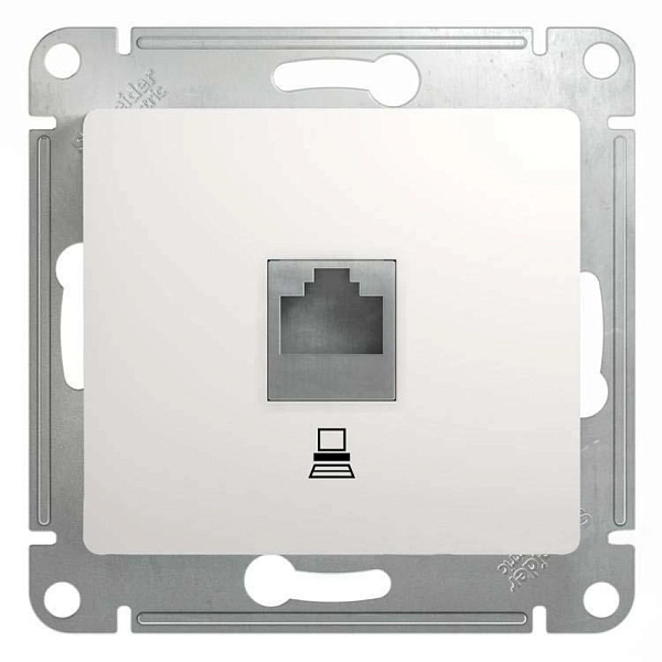 Розетка СП 1-м компьютерная RJ45 UTP механизм (белый) Glossa GSL000181K Розетка СП 1-м компьютерная RJ45 UTP механизм (белый) Glossa GSL000181K в каталоге ЮгКабель