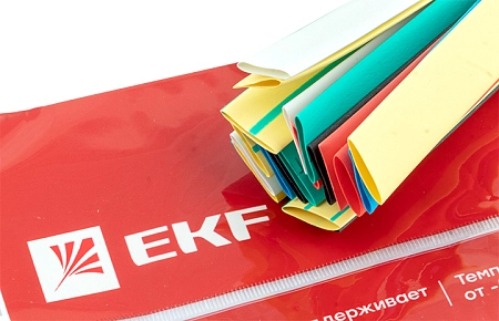 Набор термоусадочных трубок ТУТ нг 8/4 набор:7 цветов по 3шт. 100мм. EKF PROxima tut-n-8 - купить по низкой цене в Краснодаре | ЮгКабель