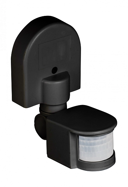 Датчик движения черный, макс. нагрузка 1200Вт, угол обзора 180°, дальность 12м IP44 dd-ms-16Cb в каталоге ЮгКабель