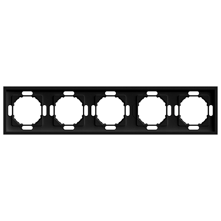 Рамка 5-местная (черный уголь) soft touch Эмили 49862 в наличии по выгодной цене. Краснодар. ЮГКАБЕЛЬ.