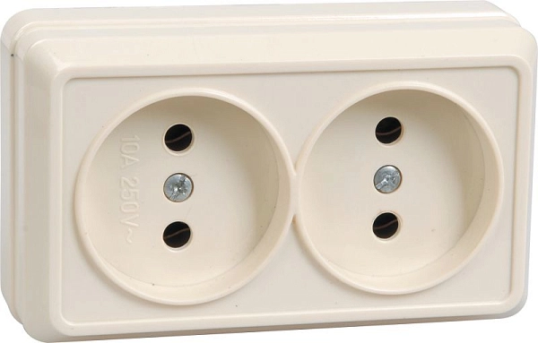 Розетка ОП 2-м (кремовый) Октава ERO20-K33-10-DC Розетка ОП 2-м (кремовый) Октава ERO20-K33-10-DC в каталоге ЮгКабель