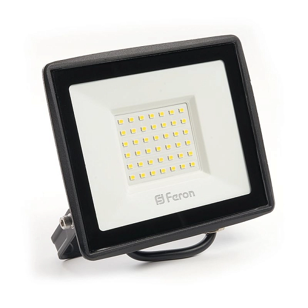 Прожектор светодиодный 50W/230V 4000К 5000Лм IP65 (LL-921) 175х137х28 черный 29497 в каталоге ЮгКабель