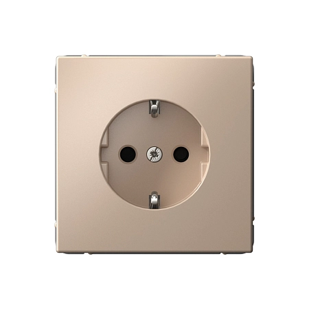 Розетка СП 1-м с з/к со шт. механизм песочный ARTGALLERY GAL001245