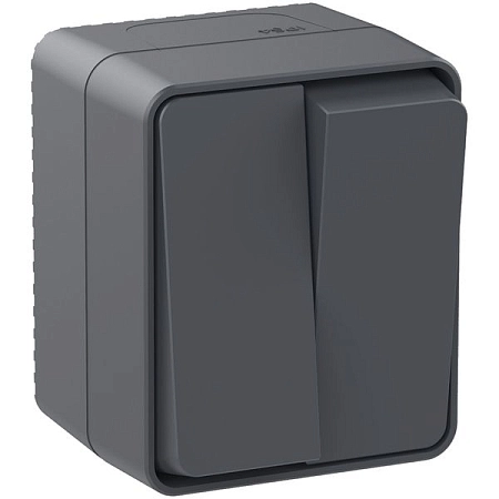 Выключатель 2-кл. ОП IP54 10AX антрацит Profi54 ATN544051 в наличии по выгодной цене. Краснодар. ЮГКАБЕЛЬ.