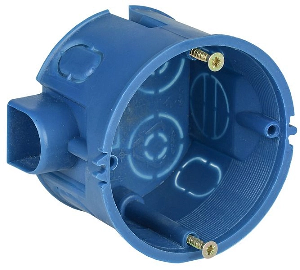 Коробка установочная СП d68х45 под бетон с соединительными модулями (синий) UKT10-068-045-000-A-S-UO Коробка установочная СП d68х45 под бетон с соединительными модулями (синий) UKT10-068-045-000-A-S-UO в каталоге ЮгКабель