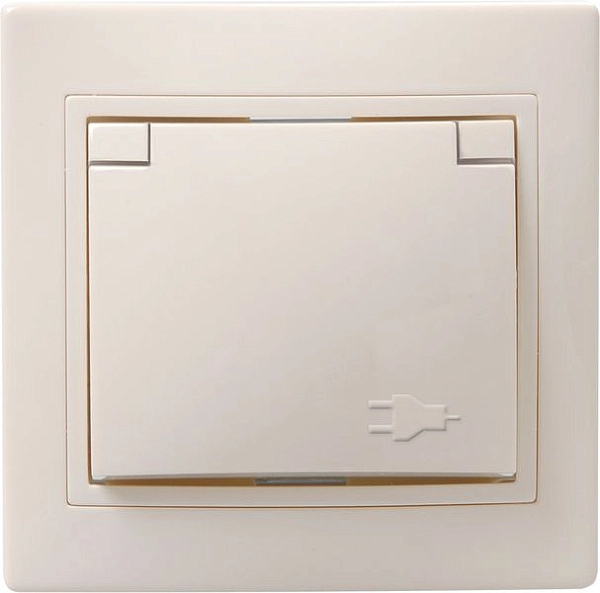 Розетка СП 1-м с з/к с з/ш с крышкой, в сборе (кремовый) Кварта ERK12-K33-16-DM Розетка СП 1-м с з/к с з/ш с крышкой, в сборе (кремовый) Кварта ERK12-K33-16-DM в каталоге ЮгКабель