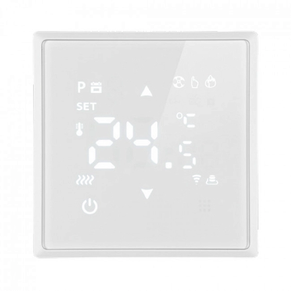 Терморегулятор сенсорный  Wi-Fi механизм 250В 3500Вт (белый фарфор) soft  Эмили RSW00-5119-01 50376 в каталоге ЮгКабель
