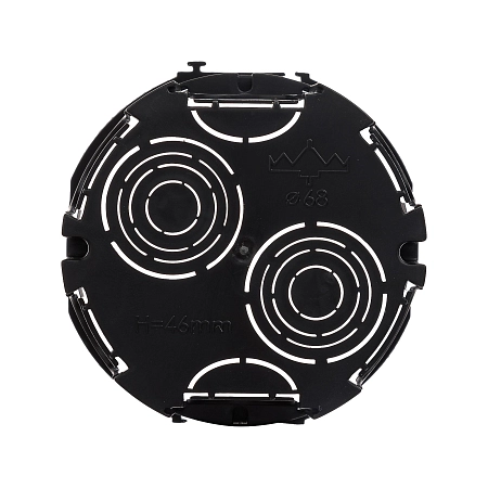 Подрозеточная коробка для сплошных стен, черная, под 2 модуля 59301 в наличии по выгодной цене. Краснодар. ЮГКАБЕЛЬ.