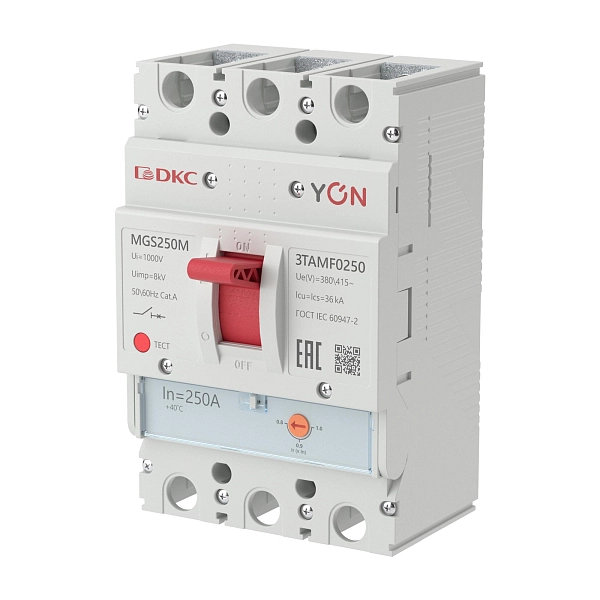 Авт. выкл. YON MGS250 3P 200-250A 25kA MGS250M-3TAMF0250 Авт. выкл. YON MGS250 3P 200-250A 25kA MGS250M-3TAMF0250 в каталоге ЮгКабель