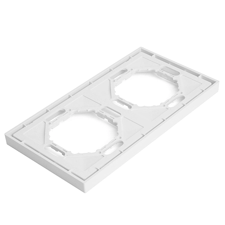 Рамка 2-местная (белый фарфор) soft touch Эмили 49885 в наличии по выгодной цене. Краснодар. ЮГКАБЕЛЬ.