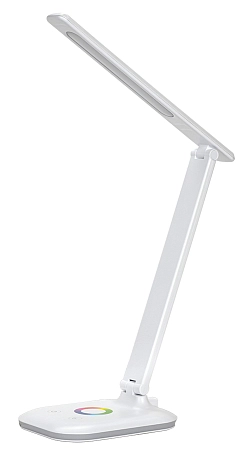 Светильник светодиодный настольный 9W, 197–253В на подставке диммер RGB-ночник белый, 2008 LDNL0-2008-1-VV-9-K01
