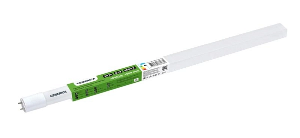 Лампа светодиод. 20W 6500К 2000Лм G13 T8 220V (1200мм.) (аналог L36) матовая GENERICA LL-T8-20-230-65-G13-G Лампа светодиод. 20W 6500К 2000Лм G13 T8 220V (1200мм.) (аналог L36) матовая GENERICA LL-T8-20-230-65-G13-G в каталоге ЮгКабель