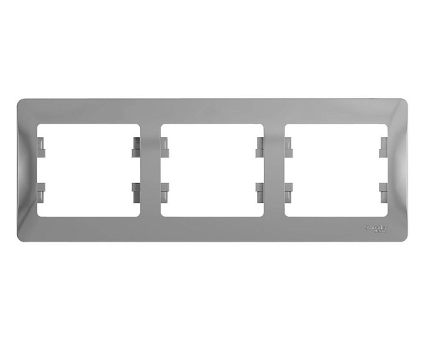 Рамка 3-постовая (алюм) Glossa  GSL000303 в каталоге ЮгКабель