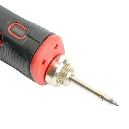 Паяльник беспроводной 8W, нихромовый нагреватель, 1800 mAh, 5В, красный/черный, PLE801-08 STEKKER 50098 - купить по низкой цене в Краснодаре | ЮгКабель