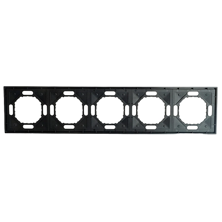 Рамка 5-местная (черный уголь) soft touch Эмили 49862 в наличии по выгодной цене. Краснодар. ЮГКАБЕЛЬ.