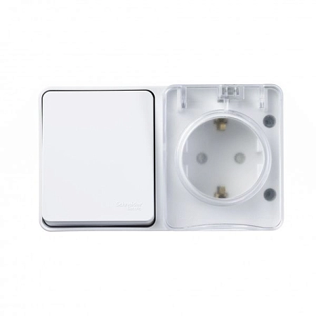 Блок ОП розетка 16А 250В с заземл. защ. шторки   1-кл. выключатель 10А IP54 бел. Profi54 ATN540170 в наличии по выгодной цене. Краснодар. ЮГКАБЕЛЬ.