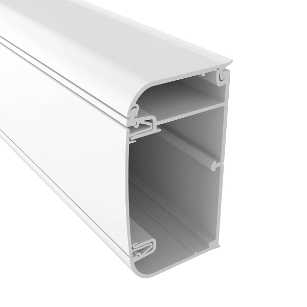 Кабель-канал 90х50 мм (короб с перегор. боковая крышка фронтальная крышка 09510)  09500 Кабель-канал 90х50 мм (короб с перегор. боковая крышка фронтальная крышка 09510)  09500 в каталоге ЮгКабель