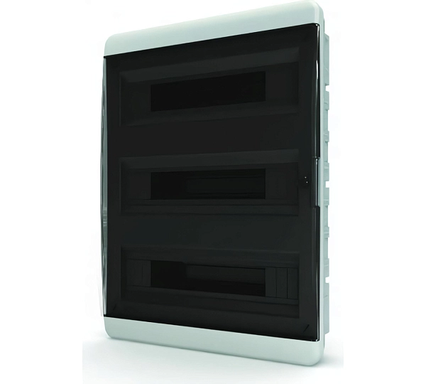 Щит встр. 54 мод. (535х398х102,9) IP41 прозрачная черная дверца Tekfor TF5-KP12-V-54-41-K01-K03 в каталоге ЮгКабель