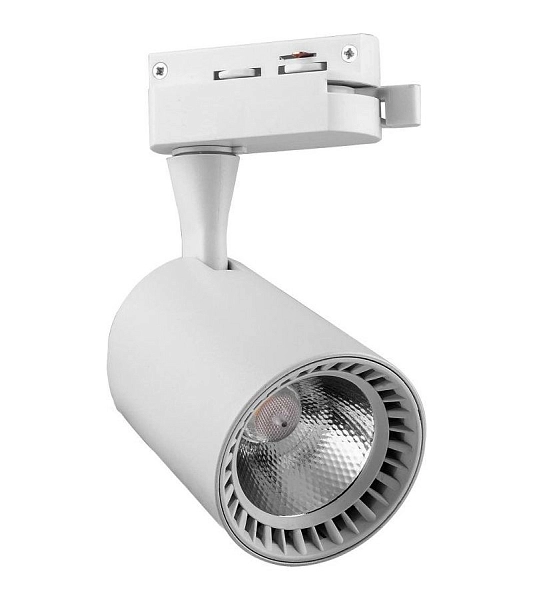 Светильник светодиодный трековый 12W 220V 4000К 1080Лм AL102 (белый) d80 129х182 29513 в каталоге ЮгКабель