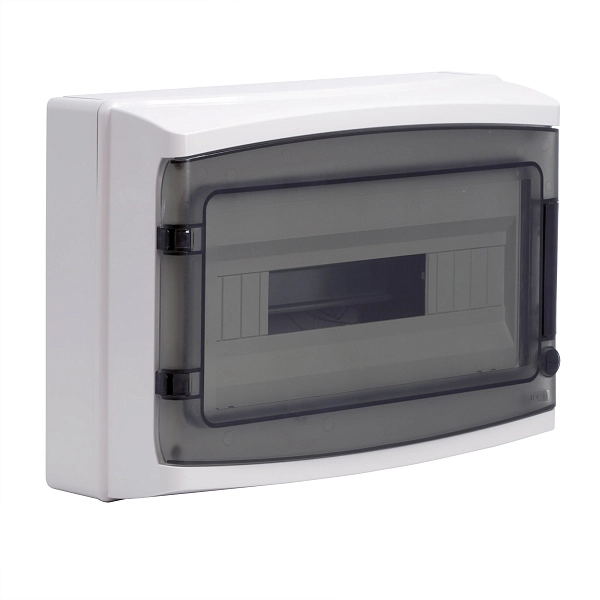 Щит настен. 18 мод. (408х280х133) IP65 серый, с клеммным блоком 63А, с дверцей, RAMbase RB18W6TGD в каталоге ЮгКабель